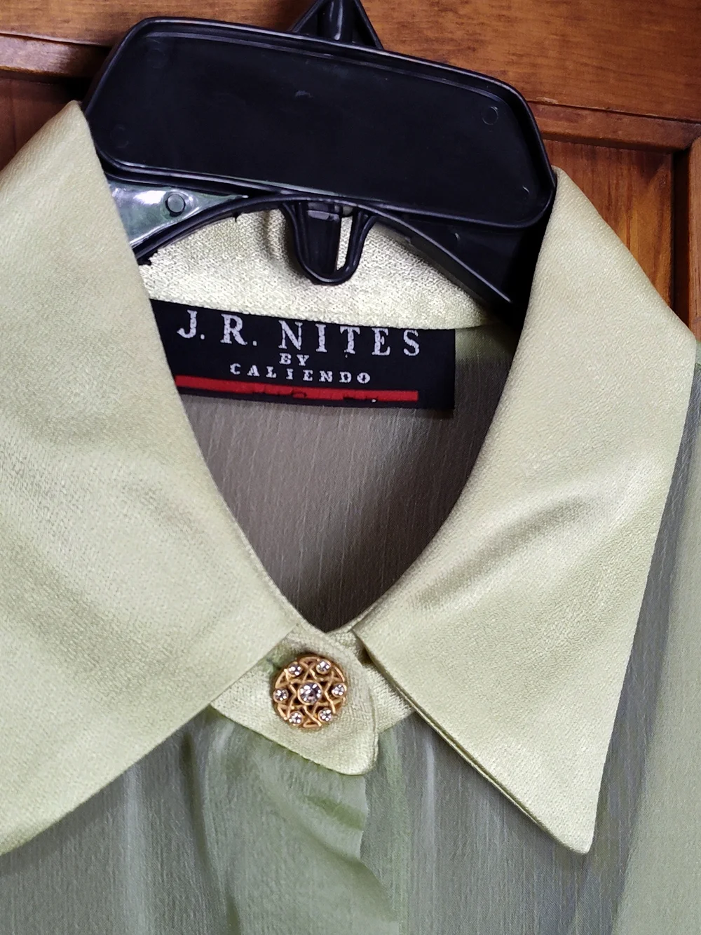Vintage J.R. Nites by Caliendo Pale Green Formal 2-pc Dress Set